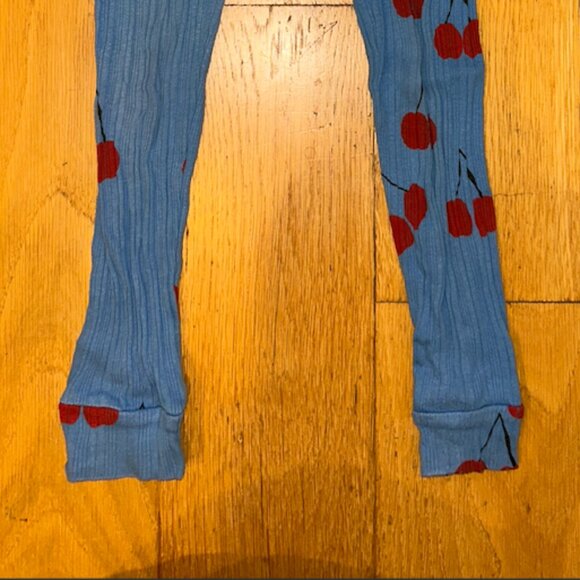 Mini Rodini Organic Cotton Cherry Detail Leggings - Picture 2 of 3